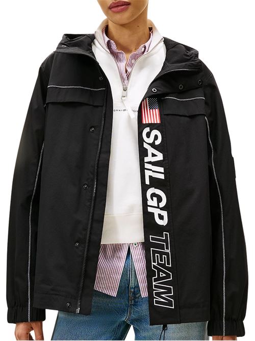 Giubbetto nero unisex in nylon Tommy Hilfiger | MW0MW41413BDS